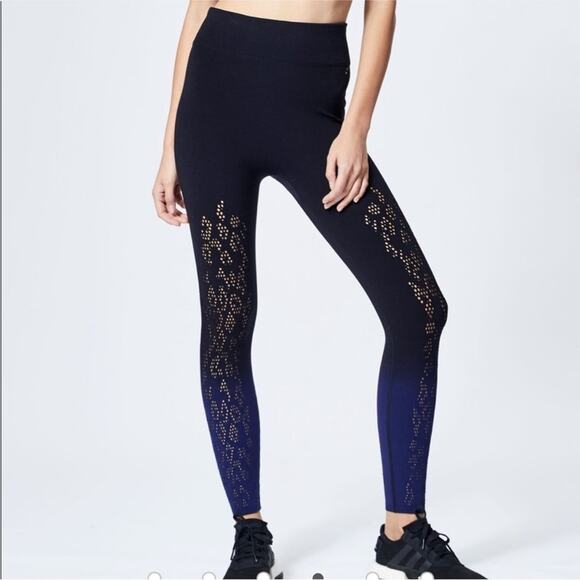 Varley Dover dip dye legging black ombré blue Yoga Active Size XXS XS - Picture 5 of 14